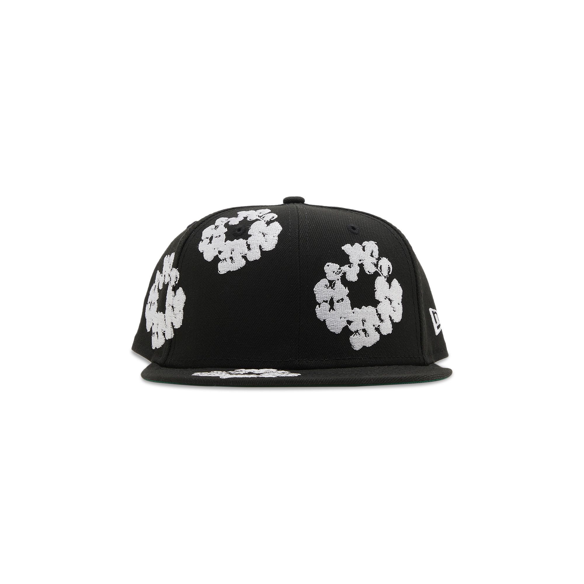 Denim Tears New Era Cotton Wreath 59/50 Cap Black Men's