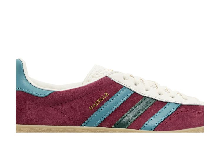 adidas gazelle silver green womens ADIDAS ORIGINALS Gazelle Indoor "Maroon/Green" JR4501
