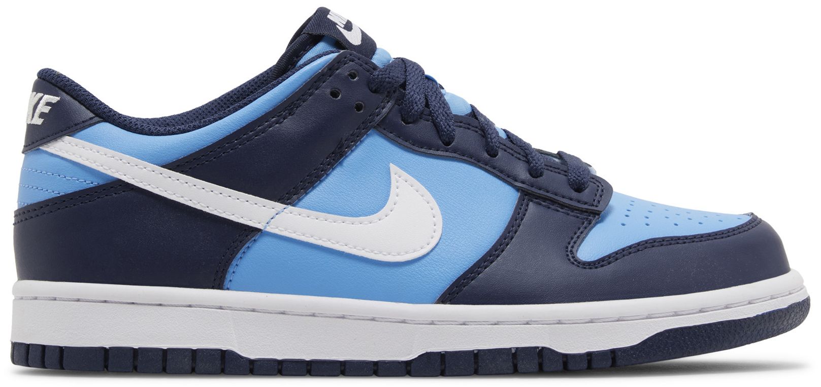 dunk low white university blue