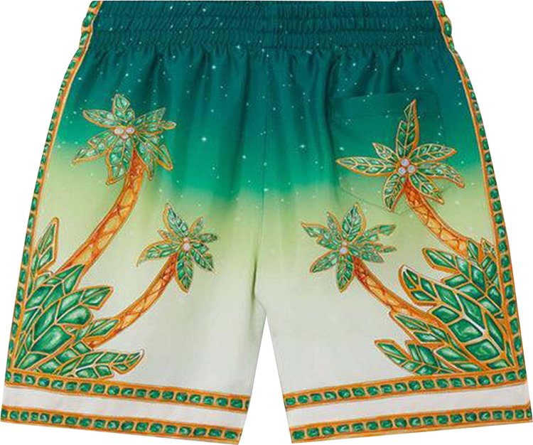 Casablanca Silk Shorts With Drawstrings Joyaux DAfrique