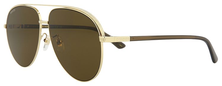 Gucci Aviator Sunglasses GoldBrown