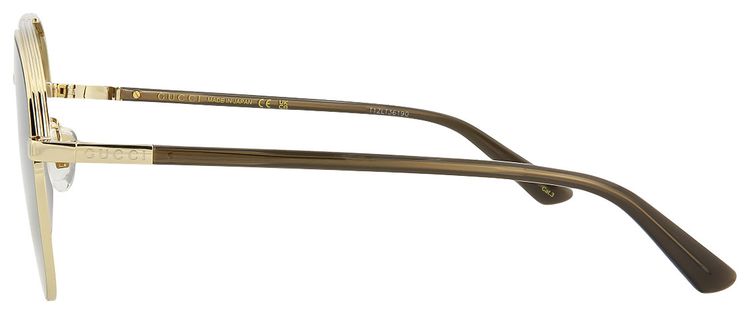 Gucci Aviator Sunglasses GoldBrown