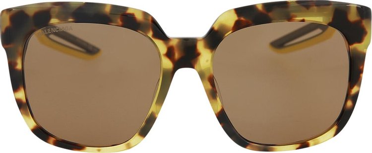 Balenciaga Square Sunglasses 'Havana/Grey/Brown'