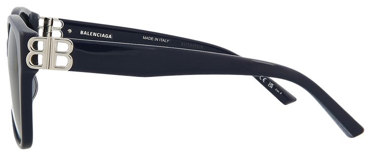 Balenciaga Geometric Sunglasses BlueSilverBlue