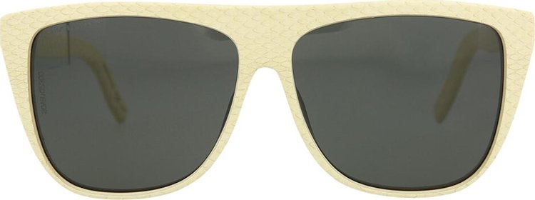 Saint Laurent Square Sunglasses 'Ivory/Grey'
