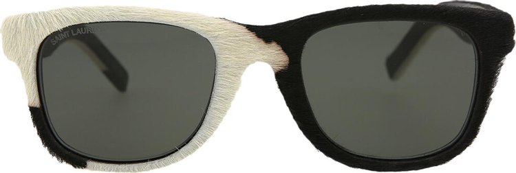 Saint Laurent Square Sunglasses 'White/Black/Grey'