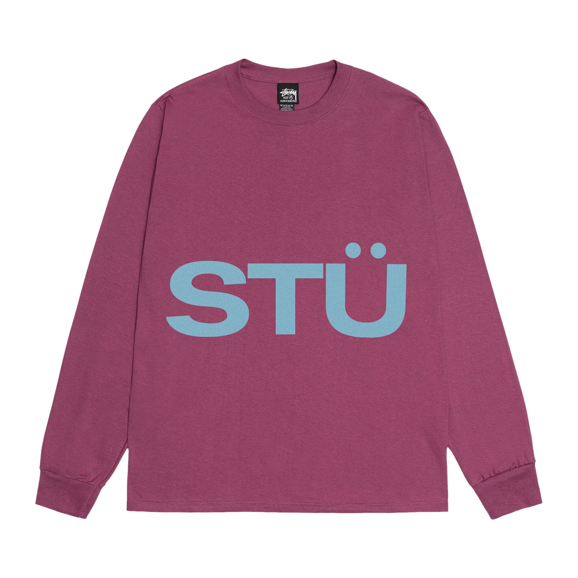 Buy Stussy All Caps Long-Sleeve Tee 'Berry' - 1995007 BERR | GOAT