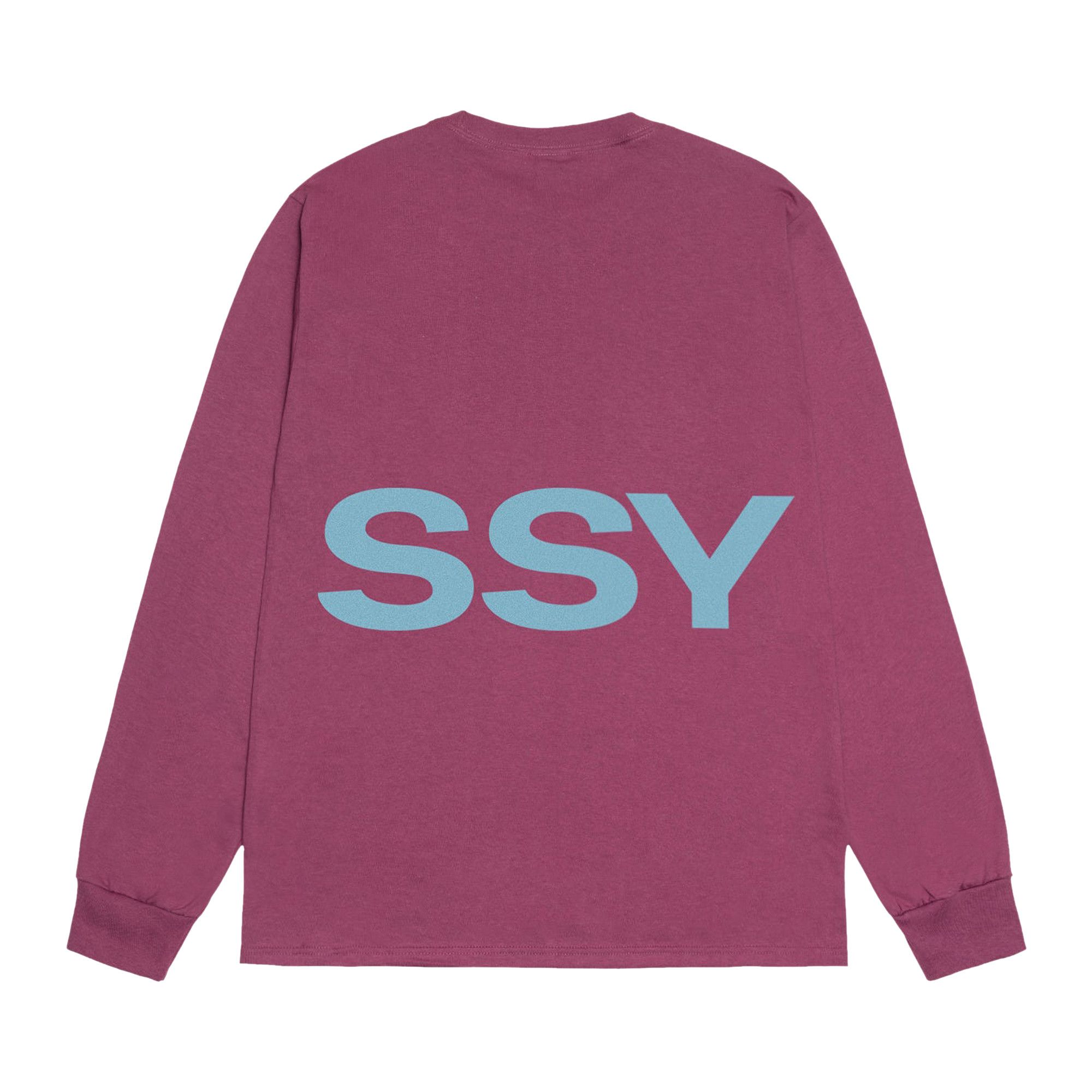 トップス STUSSY ALL CAPS LS TEE Buy Stussy All Caps Long-Sleeve Tee 'Berry' - 1995007 BERR | GOAT