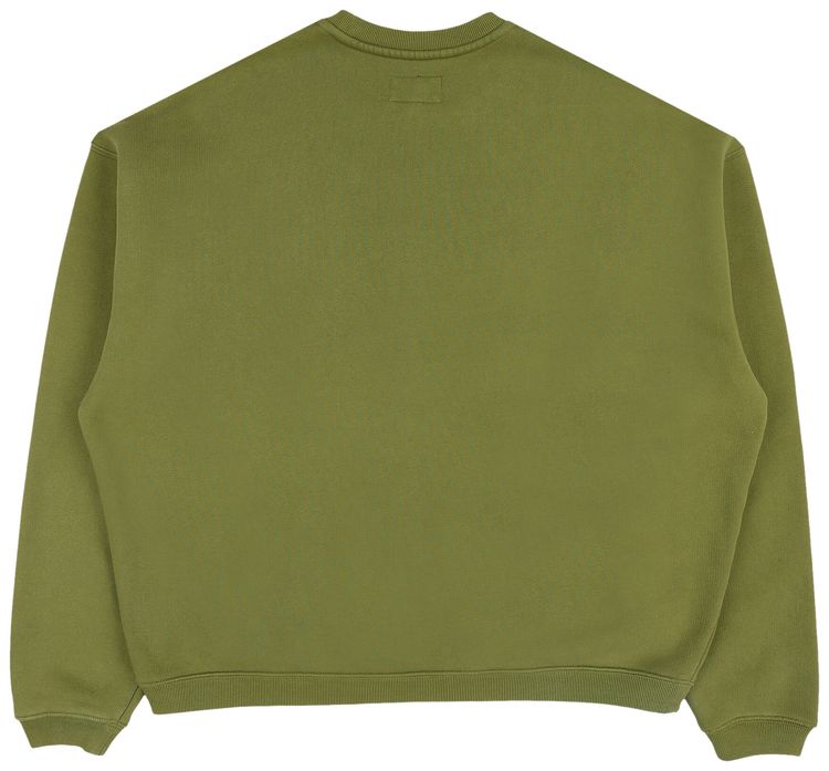 Stussy Big Crackle Sport Crewneck Green