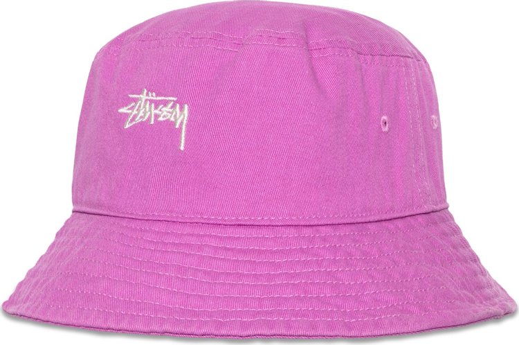 Stussy Stock Bucket Hat Purple