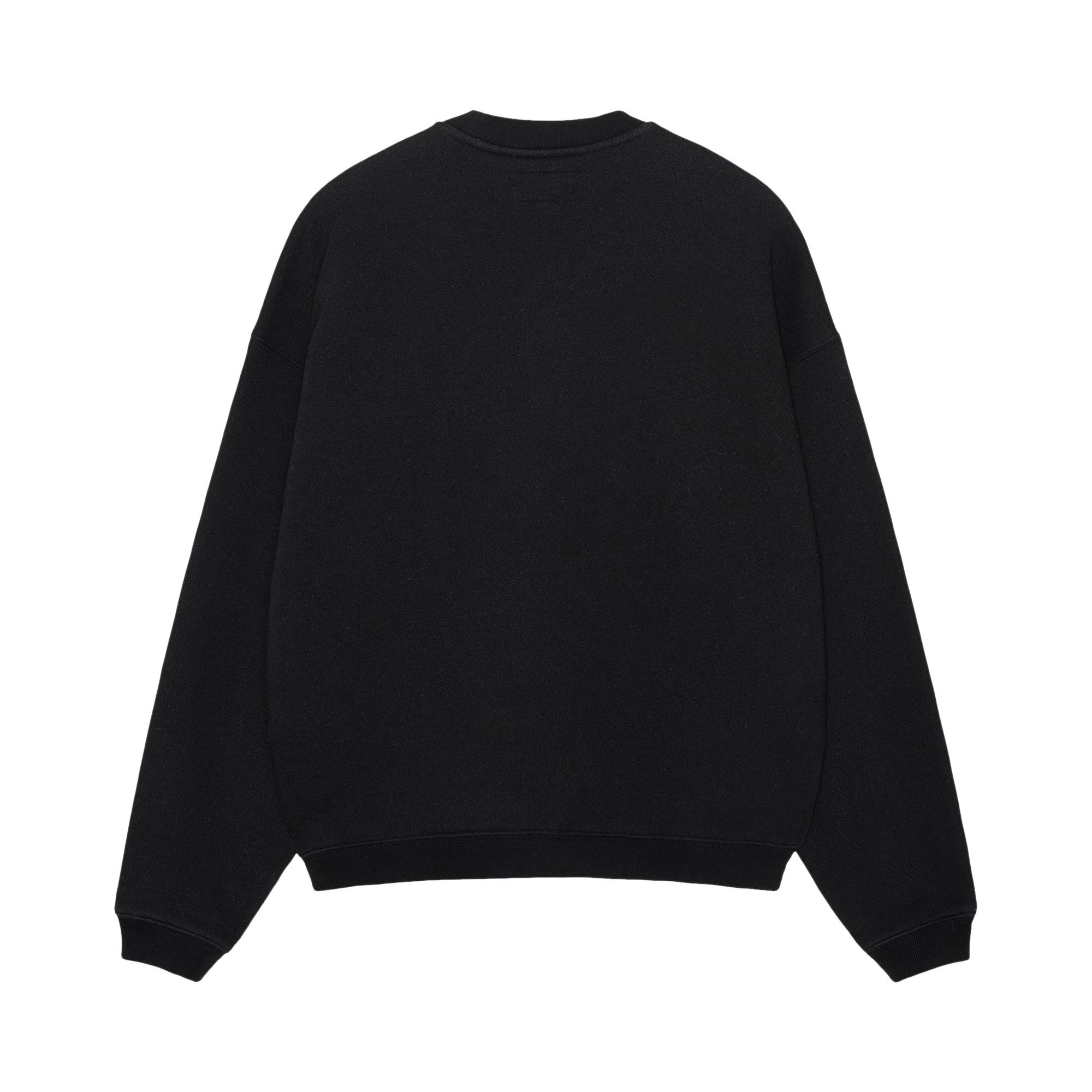Buy Stussy Big Crackle Sport Crewneck 'Washed Black' - 118537 WASH