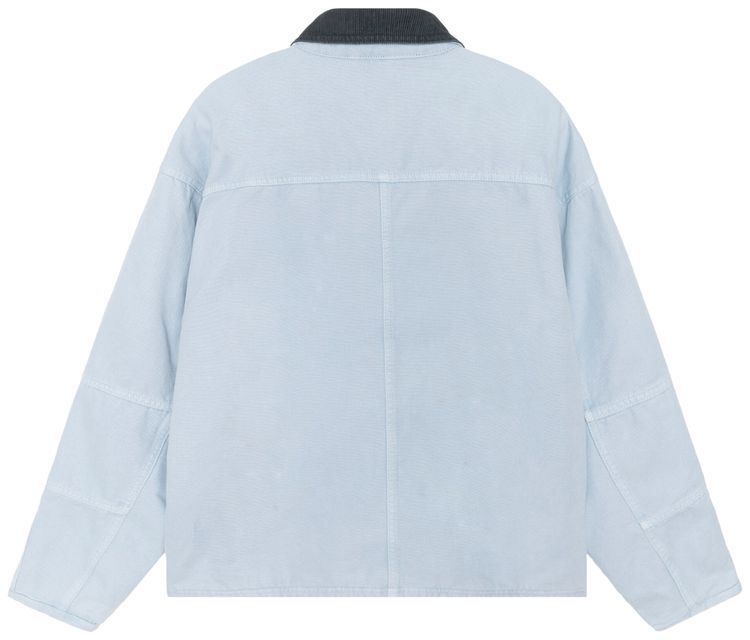 Stussy Washed Canvas Shop Jacket Light Blue