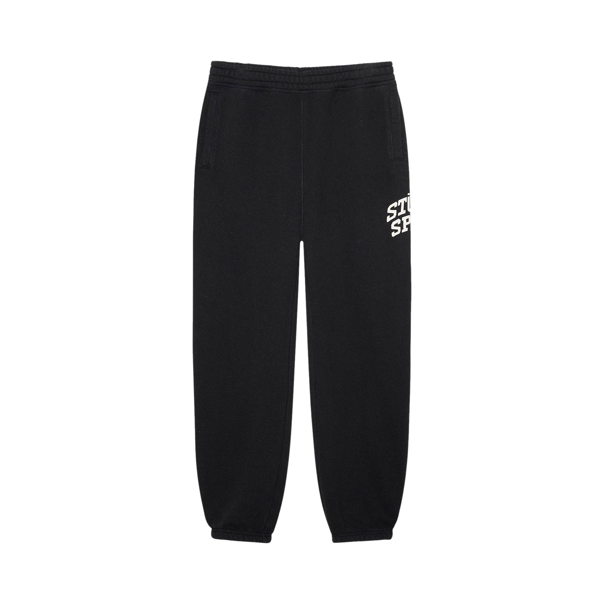 Buy Stussy Sport Crackle Fleece Pants 'Washed Black' - 116653 WASH