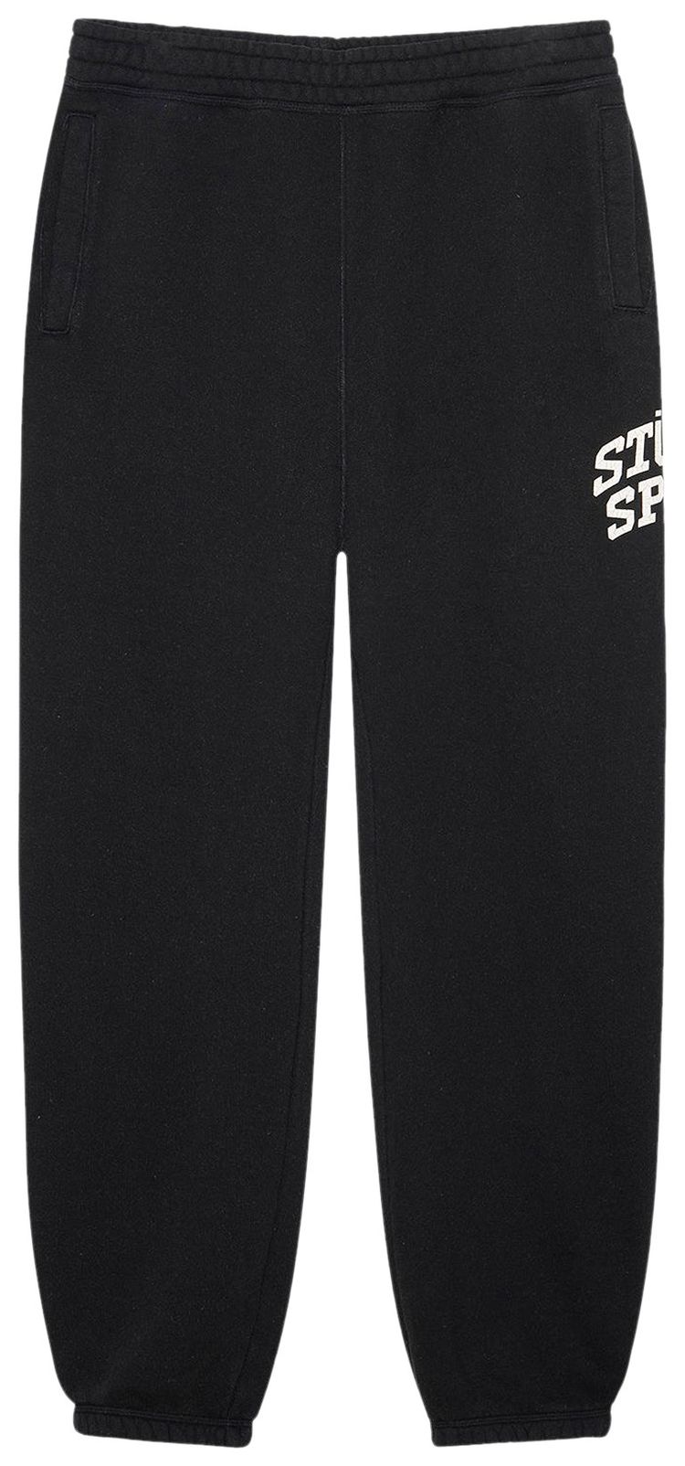 Stussy Sport Crackle Fleece Pants Washed Black