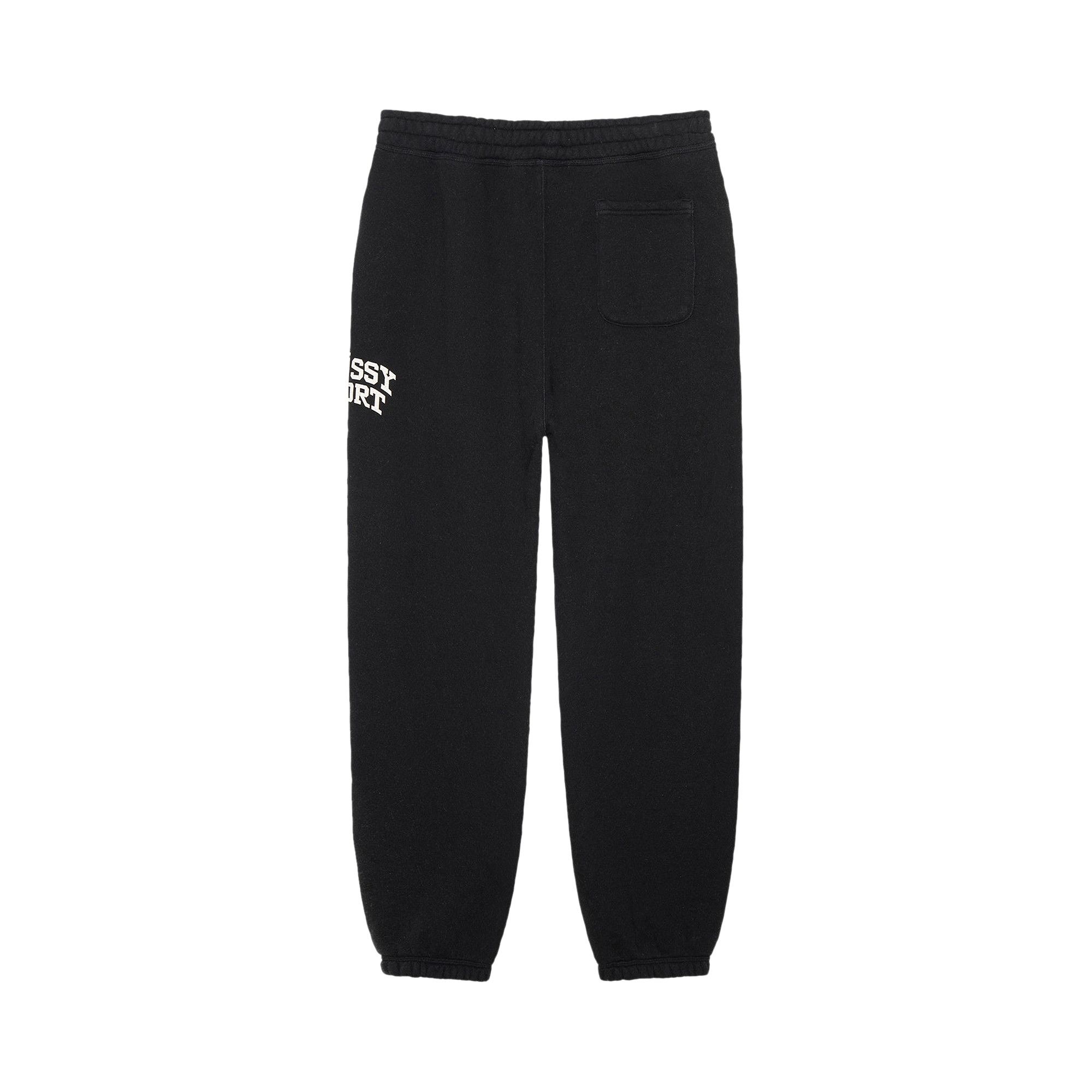 Buy Stussy Sport Crackle Fleece Pants 'Washed Black' - 116653 WASH