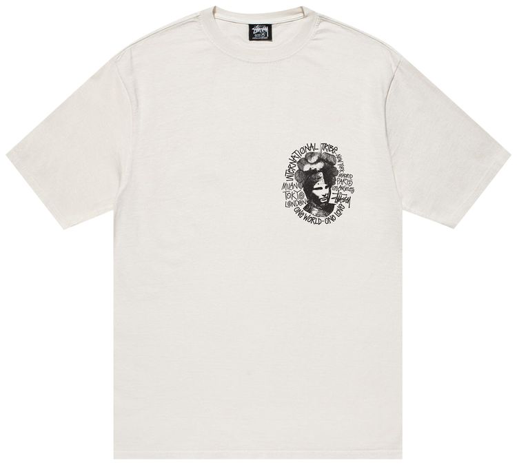 Stussy Camelot Pigment Dyed T Shirt Natural
