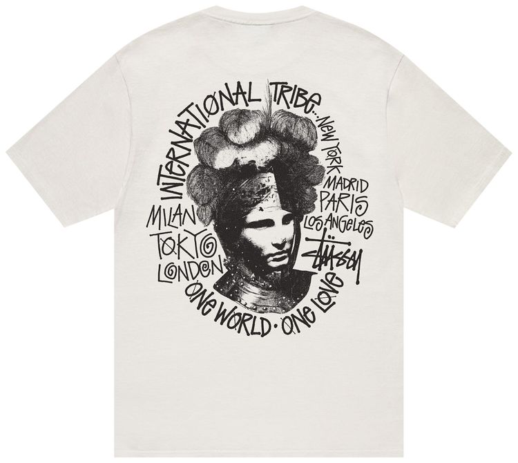 Stussy Camelot Pigment Dyed T Shirt Natural