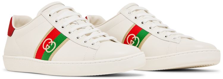 Gucci Wmns Ace Interlocking G   White