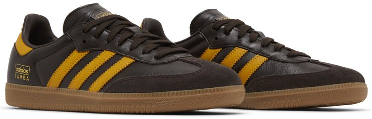 Adidas Samba OG Dark Brown Yellow