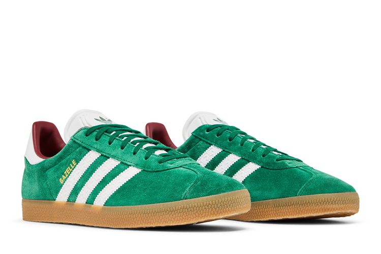 Adidas Sneaker Gum Sole Adidas Gazelle 45 1/3 ADIDAS Gazelle ADV Shoes  GREEN/WHITE Tillys