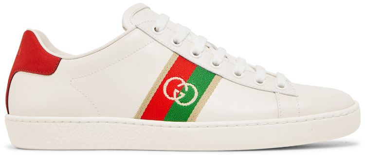 Gucci Wmns Ace Interlocking G   White