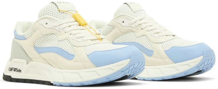 Off White Runner B Sneaker White Light Blue