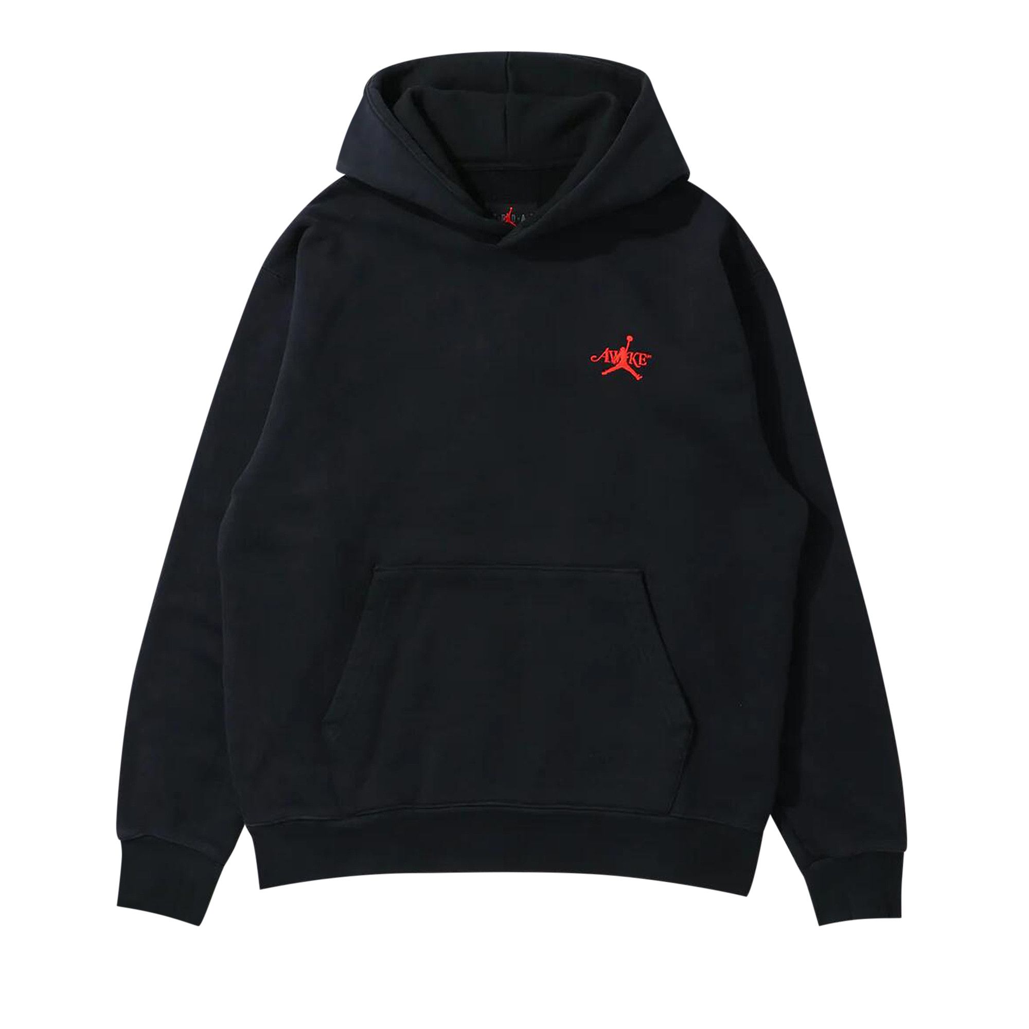 Size l Air Jordan x Awake NY Fleece Hoodie Black Sail University Red