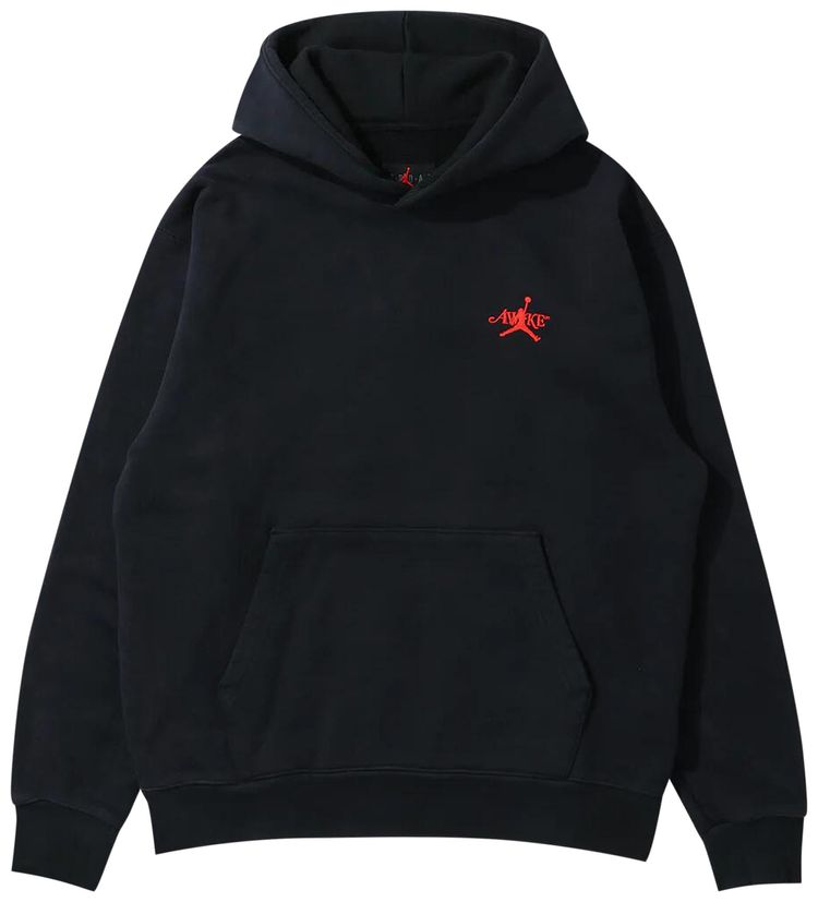 Air Jordan x Awake NY Fleece Hoodie BlackSailUniversity Red