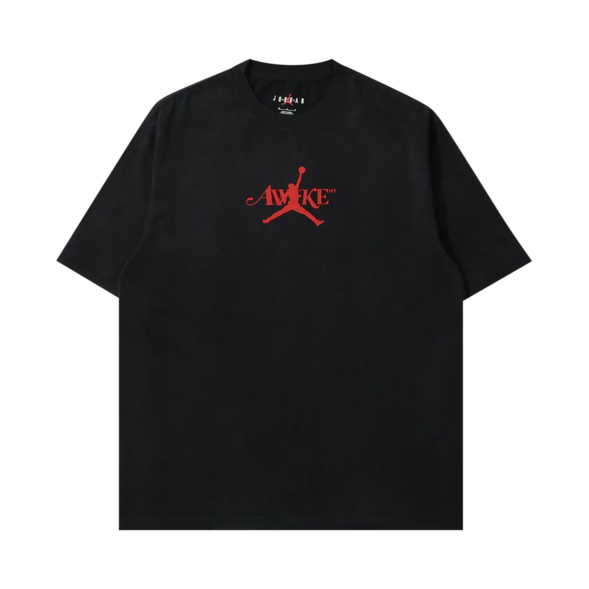 Size l Air Jordan x Awake NY Solid Tee 'Black/University Red'