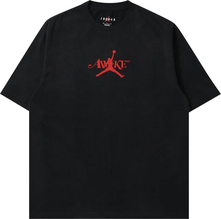 Air Jordan x Awake NY Solid Tee 'Black/University Red'