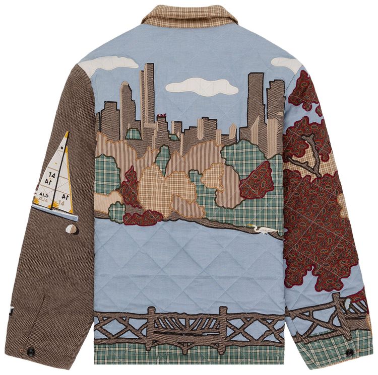 Aime Leon Dore Reversible Uptown Patchwork Jacket Multicolor