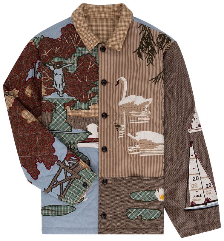 Aime Leon Dore Reversible Uptown Patchwork Jacket Multicolor