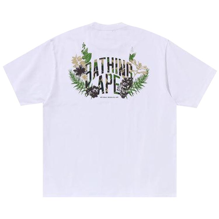 BAPE Flora Ape Head Relaxed Fit Tee White