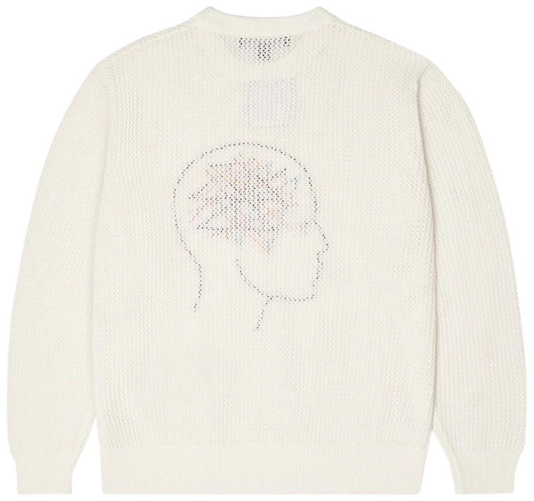 KidSuper Thoughts In My Head Loose Gauge Sweater Bone