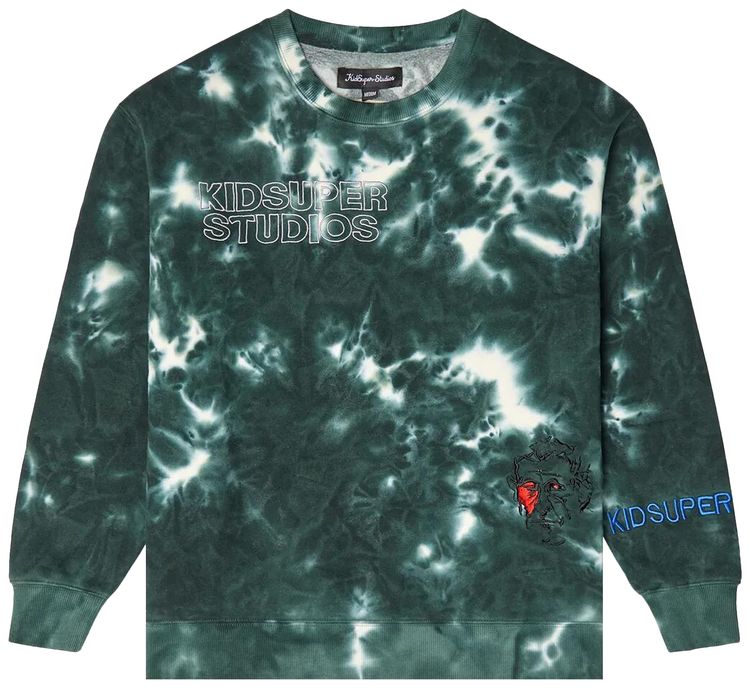KidSuper Dyed Crewneck Green