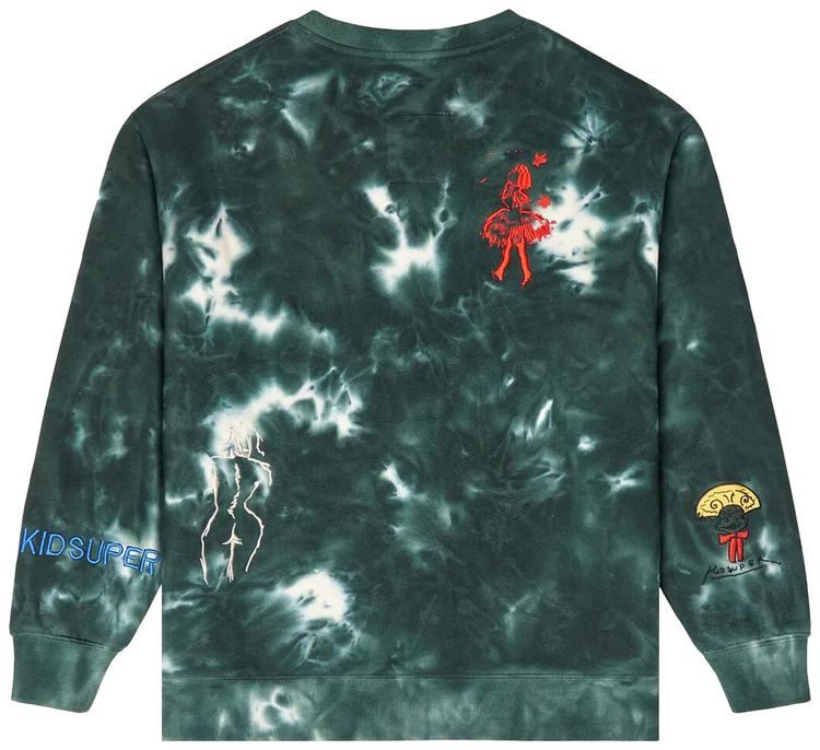 KidSuper Dyed Crewneck Green