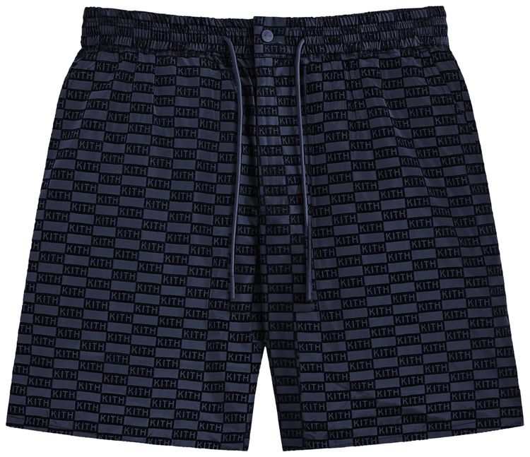 Kith Flocked Monogram Mason Short Nocturnal