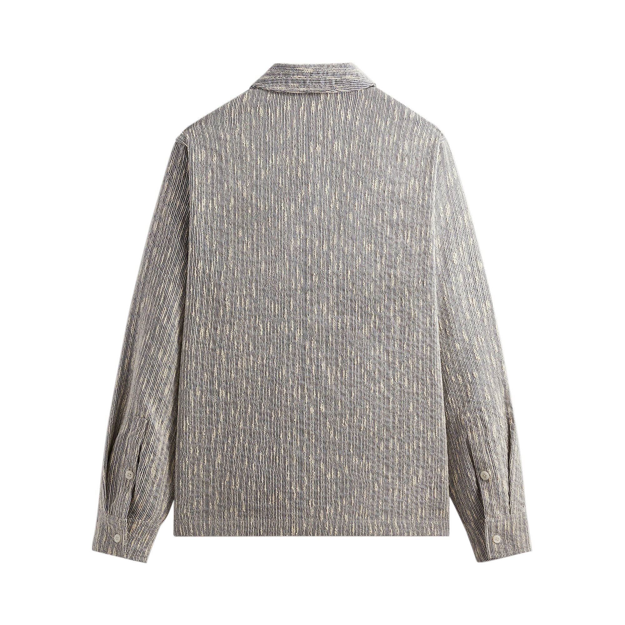 メーカー 一覧 Boxy Boucle Slub Kith xl Size Collared 'Ink' Overshirt トップス