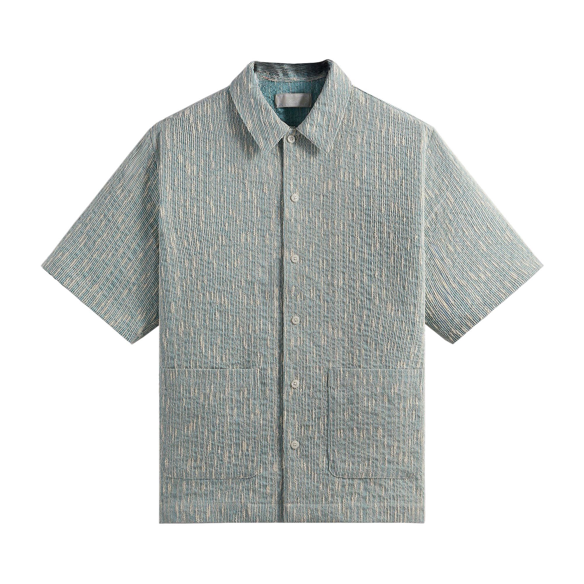 トップス kith slub boucle setup Kith Slub Boucle Boxy Collared Overshirt