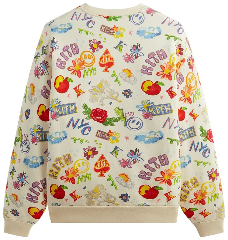 Kith Sketchbook Nelson Crewneck Sandrift