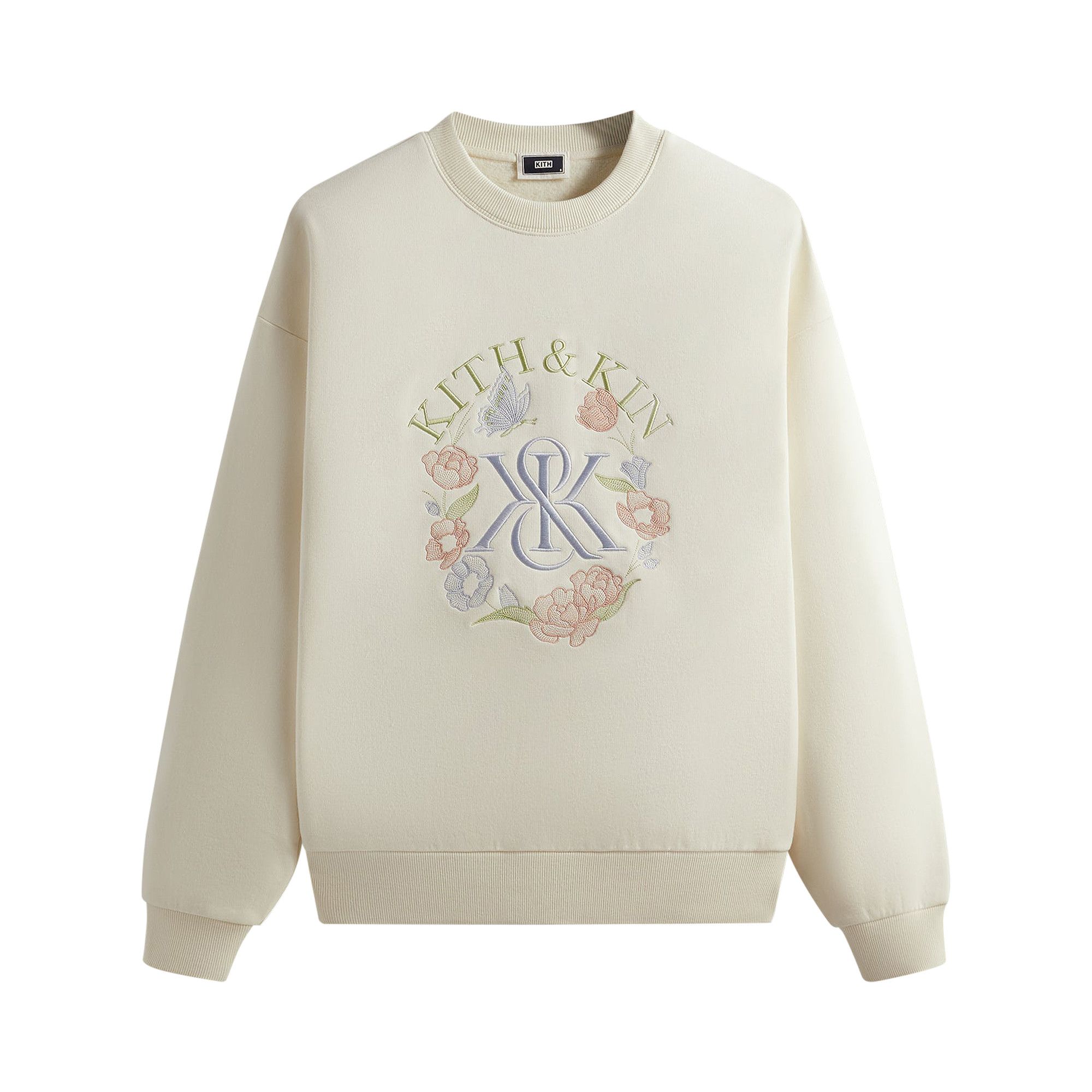Buy Kith K&K Monogram Nelson Crewneck 'Sandrift' - KKHM031992 104 | GOAT