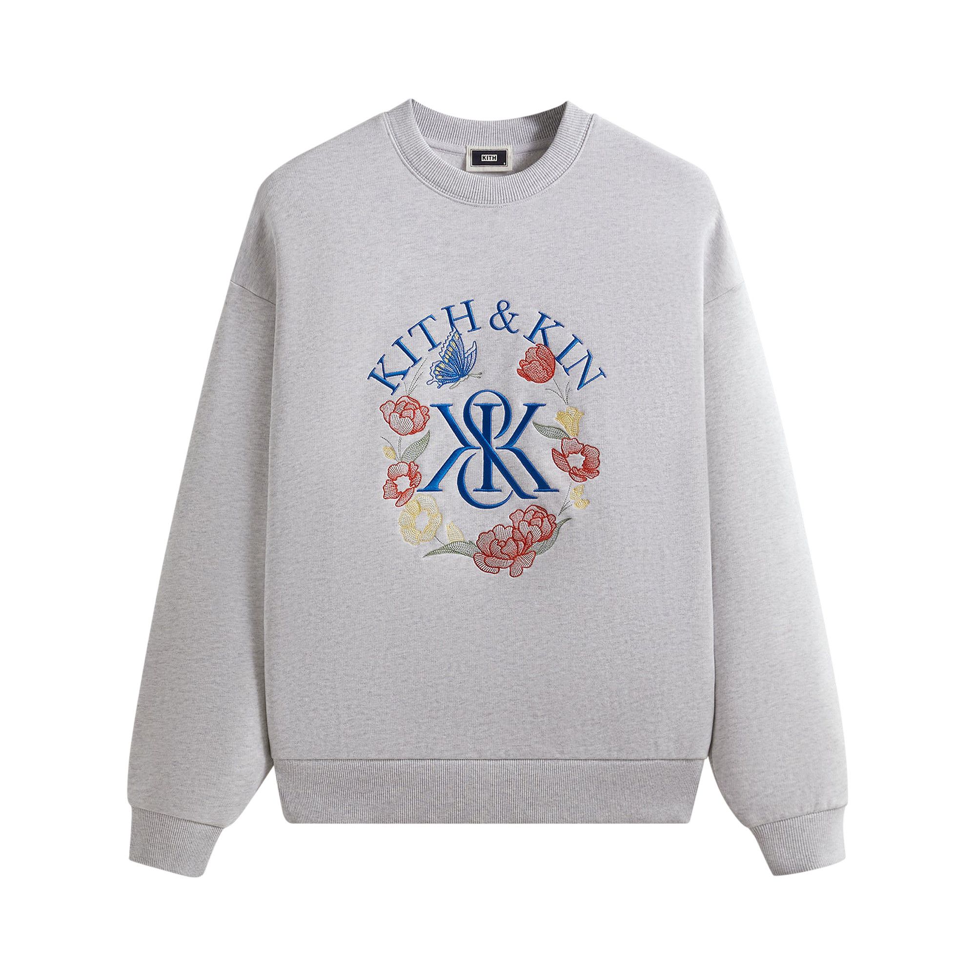 他の人はこちらも検索 Buy Kith Grey Heather 'Light Crewneck Nelson Monogram K&K トップス