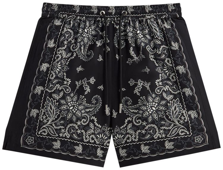 Kith 101 Vintage Floral Bandana Active Short Black