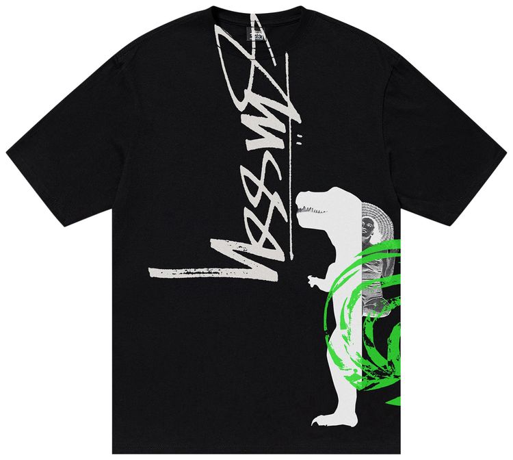 Stussy David Carson Dino Tee Black