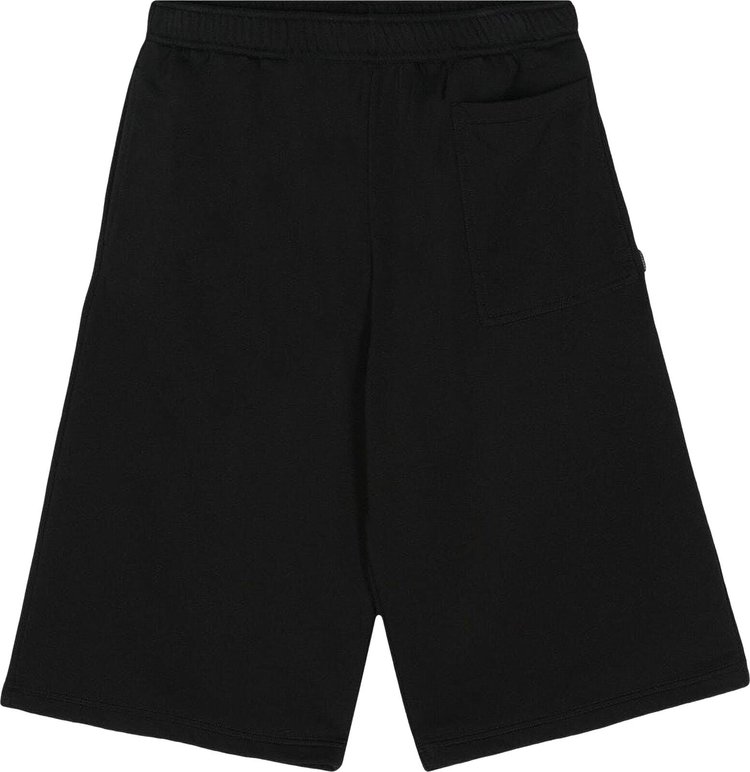 MM6 Maison Margiela Unbrushed Jersey Shorts 'Black'