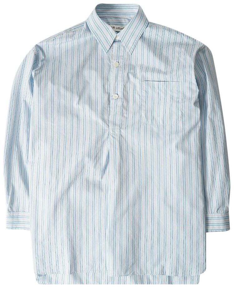 Our Legacy Striped Shirt Sonic Blue