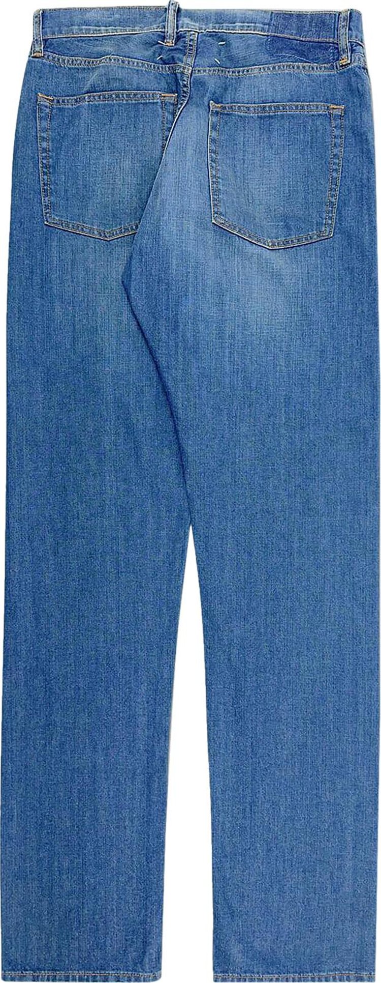 Maison Margiela Americana Wash Turn Up Jeans Blue