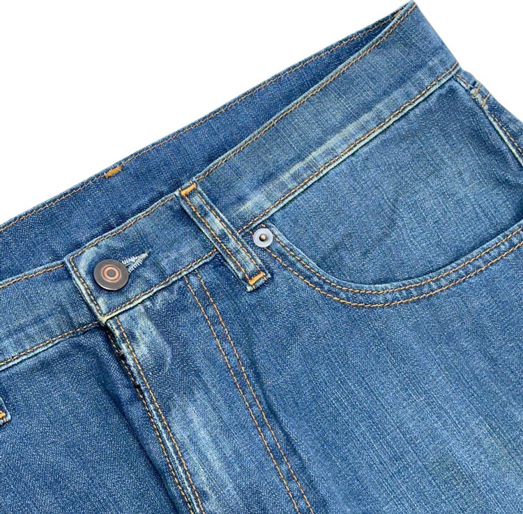 Maison Margiela Americana Wash Turn Up Jeans Blue