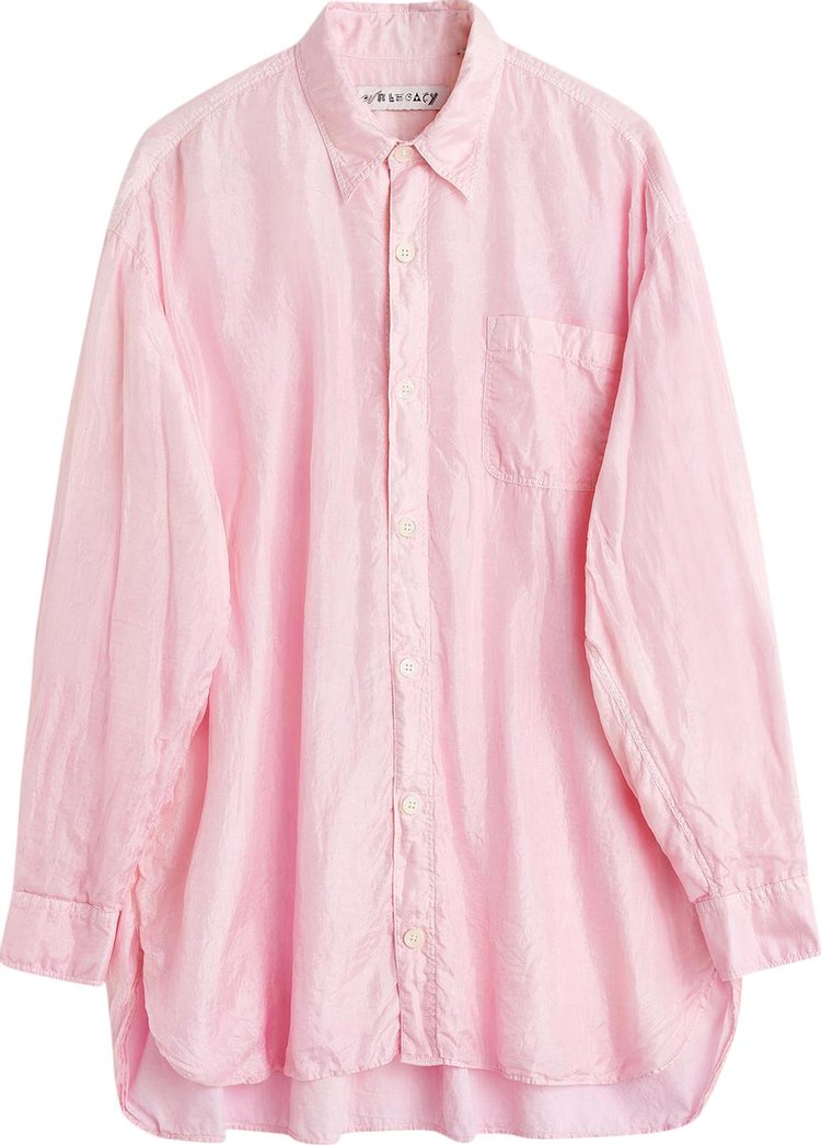 Our Legacy Oversize Silk Darling Shirt 'Pink'