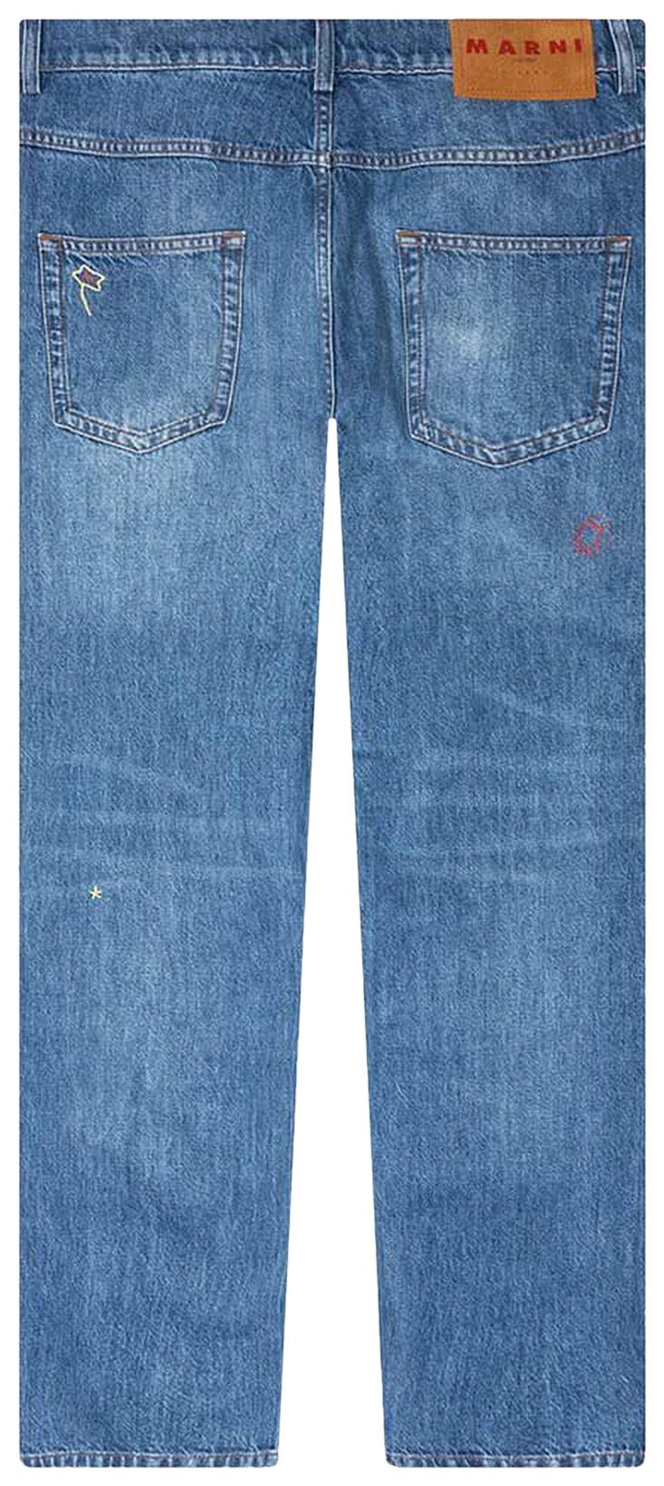 Marni Mohair Patch Jeans Iris Blue